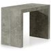 Console extensible effet marbre gris Saunier 50/250 cm - Photo n°1