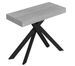 Console extensible SAKI - Bois & acier anthracite - Photo n°1