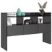 Console Gris brillant 105x30x70 cm - Photo n°1