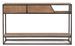 Console industriel 2 tiroirs bois d'acacia et acier marron Palma 175 cm - Photo n°4