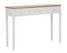 Console Matera bois blanc et brun 3 tiroirs design - Photo n°1