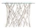 Console SAHEL – bois massif de teck blanchi & verre trempé – 100 x 40 cm - Photo n°1