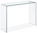 Console verre trempé transparent Kays 120 cm - Photo n°1