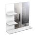 CORAIL Meuble miroir de salle de bain L 60 cm - Blanc laqué - Photo n°1