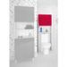 CORAIL Meuble WC ou machine a laver L 63 cm - Rouge brillant - Photo n°3