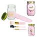 COSMETIC CLUB Coffret maquillage en bocal Mason Jar Beauté - 4 pieces - Rose - Photo n°4