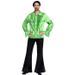 Costume adultes Satin Shirt lime taille Standard - Photo n°1
