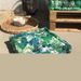 COTTON WOOD Coussin de sol coton imprimé deep jungle - 40 x 40 x 10 cm - Photo n°3