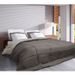 Couette Microfibre 400g/m² CALGARY Taupe & Lin 220x240cm - Photo n°2