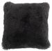 Coussin carré peau de mouton gris foncé Bina 40 x 40 cm - Photo n°1