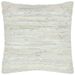 Coussin chindi Gris clair 60x60 cm Cuir et coton - Photo n°1
