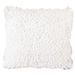 Coussin coton et polyester blanc Louane - Photo n°1