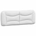 Coussin de tête de lit blanc 120 cm similicuir - Photo n°1
