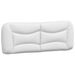 Coussin de tête de lit blanc 140 cm similicuir - Photo n°1