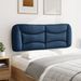 Coussin de tête de lit bleu 120 cm tissu - Photo n°4
