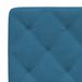Coussin de tête de lit bleu 120 cm velours - Photo n°8