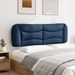Coussin de tête de lit bleu 160 cm tissu - Photo n°4