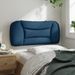 Coussin de tête de lit bleu 90 cm tissu - Photo n°4