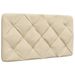Coussin de tête de lit crème 90 cm tissu - Photo n°1