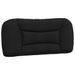 Coussin de tête de lit noir 80 cm tissu - Photo n°1
