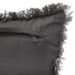 Coussin déhoussable avec contour frange - 30 x 50 cm - Gris foncé - Photo n°3