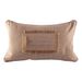 Coussin rectangulaire vintage coton et polyester taupe Ramy - Photo n°1