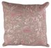 Coussin shabby chic coton et polyester brodé rose Sabia - Photo n°1