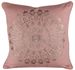Coussin shabby chic lin et polyester rose Nadhy - Photo n°1