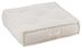 Coussin siège plat coton blanc Cicile 80 x 80 x 20 cm - Photo n°1