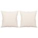 Coussins décoratifs 2 pcs Beige 40x40 cm Tissu microfibre - Photo n°2