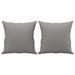 Coussins décoratifs 2 pcs Gris clair 40x40 cm Tissu - Photo n°2