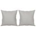 Coussins décoratifs 2 pcs Gris clair 40x40 cm Tissu microfibre - Photo n°2