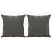 Coussins décoratifs 2 pcs Gris foncé 40x40 cm Velours - Photo n°2