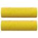 Coussins décoratifs 2 pcs Jaune Ø15x50 cm Velours - Photo n°2