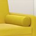 Coussins décoratifs 2 pcs Jaune Ø15x50 cm Velours - Photo n°5