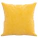 Coussins décoratifs 2 pcs Jaune 40x40 cm Velours - Photo n°4