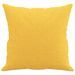 Coussins décoratifs 2 pcs Jaune clair 40x40 cm Tissu - Photo n°4