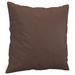 Coussins décoratifs 2 pcs Marron 40x40 cm Similicuir - Photo n°3