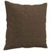 Coussins décoratifs 2 pcs Marron 40x40 cm Tissu - Photo n°3