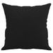 Coussins décoratifs 2 pcs Noir 40x40 cm Tissu microfibre - Photo n°4