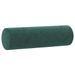 Coussins décoratifs 2 pcs Vert foncé Ø15x50 cm Velours - Photo n°3