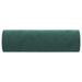 Coussins décoratifs 2 pcs Vert foncé Ø15x50 cm Velours - Photo n°4