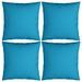 Coussins décoratifs 4 pcs Bleu 50x50 cm Tissu - Photo n°1
