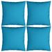 Coussins décoratifs 4 pcs Bleu 60x60 cm Tissu - Photo n°1