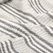 Couverture coton à rayures 125 x 150 cm Gris et Blanc - Photo n°2