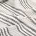 Couverture coton à rayures 160 x 210 cm Gris et Blanc - Photo n°2