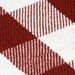 Couverture Coton Carreaux 220 x 250 cm Rouge délavé - Photo n°3