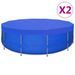 Couvertures de piscine 2 pcs PE Ronde 460 cm 90 g/m² - Photo n°1