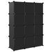 Cubes de rangement 12 pcs Noir PP - Photo n°5