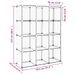 Cubes de rangement 12 pcs Noir PP - Photo n°8